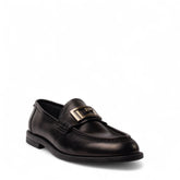 Italian Men Black Leather Shoes #4951